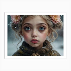 Portrait of a magical fairy 4 Art Print