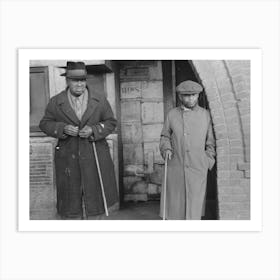 Untitled Photo, Possibly Related To Residents Of Mound Bayou, Mississippi In Front Of Restaurant, Former Theater By Art Print