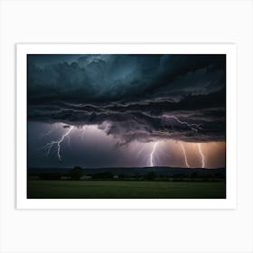 Lightning In The Sky 22 Art Print