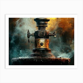 Steampunk Lamp Art Print