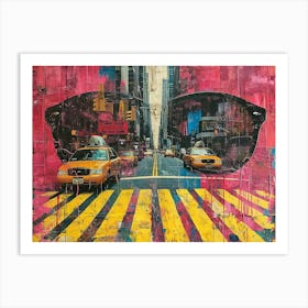 Urban Rhapsody: Collage Narratives of New York Life. New York City 5 Art Print