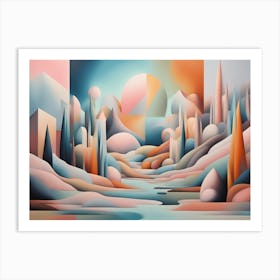 Abstract Landscape 1 Art Print