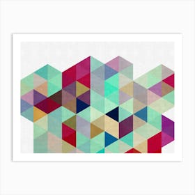 Triangle geometry 6 Art Print