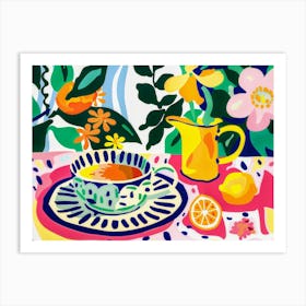 Tea And Lemons Art Print