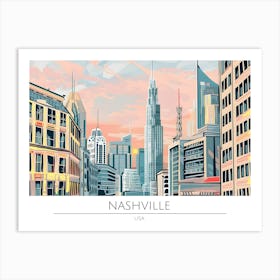 Nashville Skyline Art Print