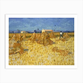 Corn Harvest In Provence, Vincent Van Gogh Art Print