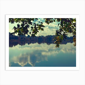 Reflection Of Trees In A Lake Art Print