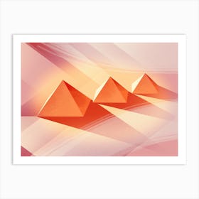 Three Pyramids Art Print