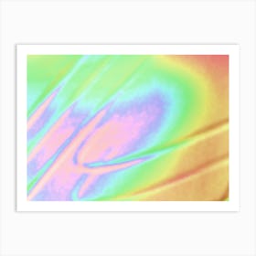 Rainbow Holographic Painting Art Print