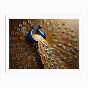 Peacocks 1 Art Print