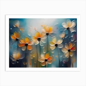 Abstract Flower Painting Art Print