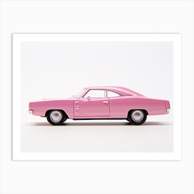 Toy Car 69 Dodge Charger Pink 2 Art Print