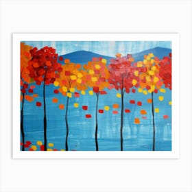 Autumn Trees 43 Art Print