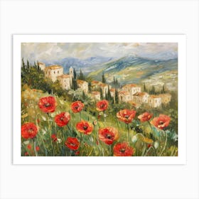 Poppies In The Valley 2 Art Print