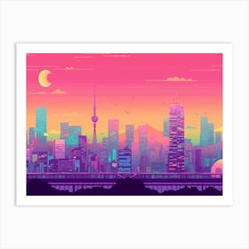 Tokyo Skyline 2 Art Print