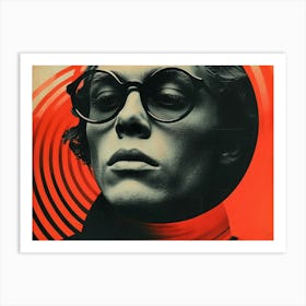 Typographic Illusions in Surreal Frames: John Lennon Art Print