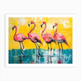 Flamingos 1 Art Print