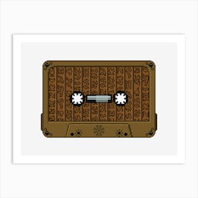 Retro Classic Art Cassette Tape Art Print