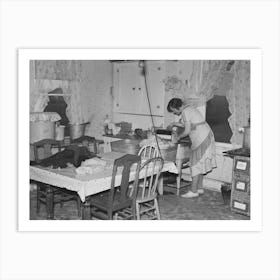 Wife Of Carl Thorson, Former Farmer, Doing The Washing, Crosby, North Dakota By Russell Lee Art Print