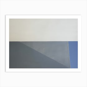 Blue Sky With White Building Art Print