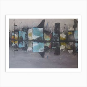 Abstract cityscape Art Print