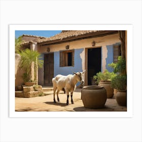 Goat In A Courtyard Art Print