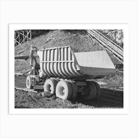 Dump Truck Which Carries Materials For Use In Construction Of Shasta Dam, Shasta County, California Art Print