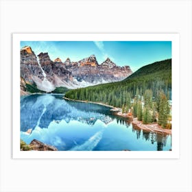 Lake Banff Art Print