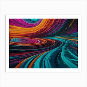 Abstract Swirls Art Print