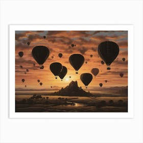 Hot Air Balloons Art Print