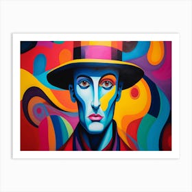 Man In A Top Hat Art Print