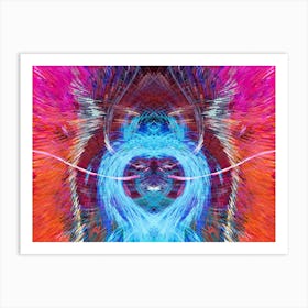 Psychedelic Heart 1 Art Print