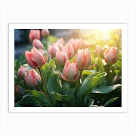 Tulips In The Garden 1 Art Print