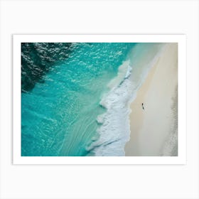 Aerial View Of A Beach 3 Art Print