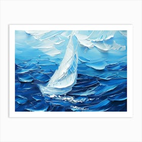 Sailboat In The Ocean 8 Art Print