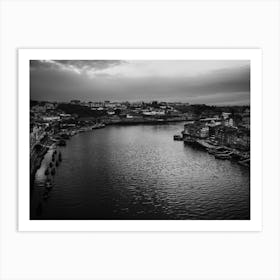Porto Black And White Art Print