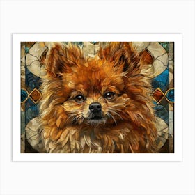 Pomeranian Fine Art Portrait 1 Art Print