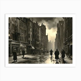 London Street Scene Art Print