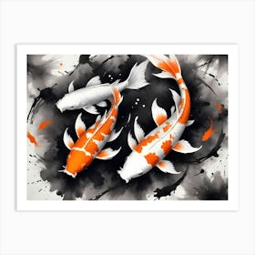 Koi Fish Painting Art Print