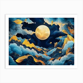 Full Moon In The Sky Art Print