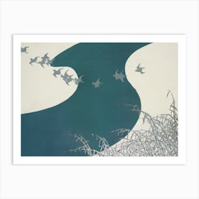 Birds From Momoyogusa –Flowers Of A Hundred Generations, Kamisaka Sekka (12) Art Print
