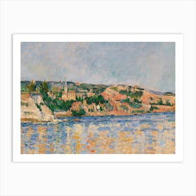 Village At The Water'S Edge (Village Au Bord De L'Eau), Paul Cézanne Art Print