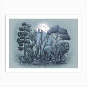 Midnight In The Stone Garden Art Print