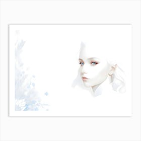 The blue-eyed girl 4 Art Print