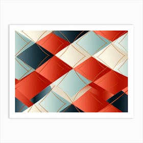 Abstract Geometric Pattern Art Print