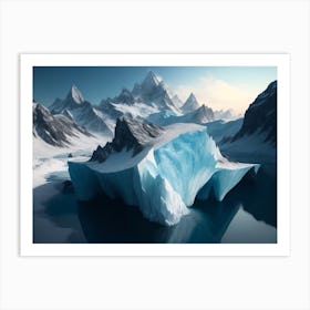 Landscapes Carved By Massive Glaciers Art Print