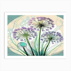 Allium 17 Art Print