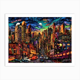 Vancouver Downtown - Cityscape Local Art Print