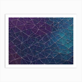 Abstract Polygonal Background Art Print