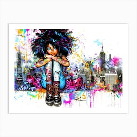 Little Miss Princess - Urban Kid Art Print